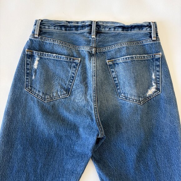 Frame Jeans Womens 28 Blue Denim 'Le Original' Button Fly Distressed High-Rise - Picture 11 of 13